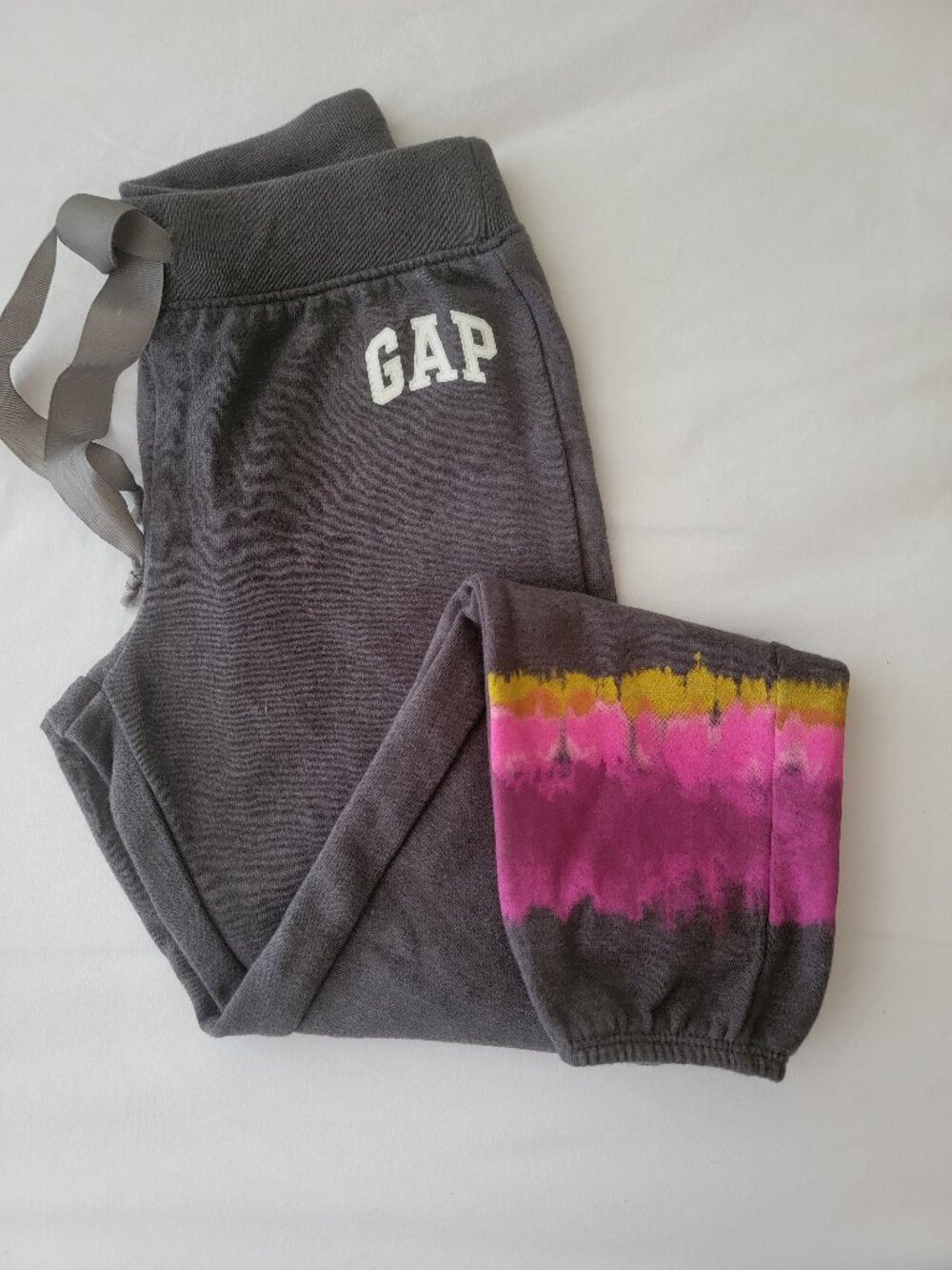GAP kids logo fleece tie-dye pants(joggers), NWOT, M